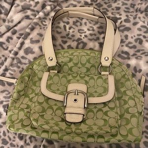 NEVER CARRIED Vintage Green Coach Purse and Wallet